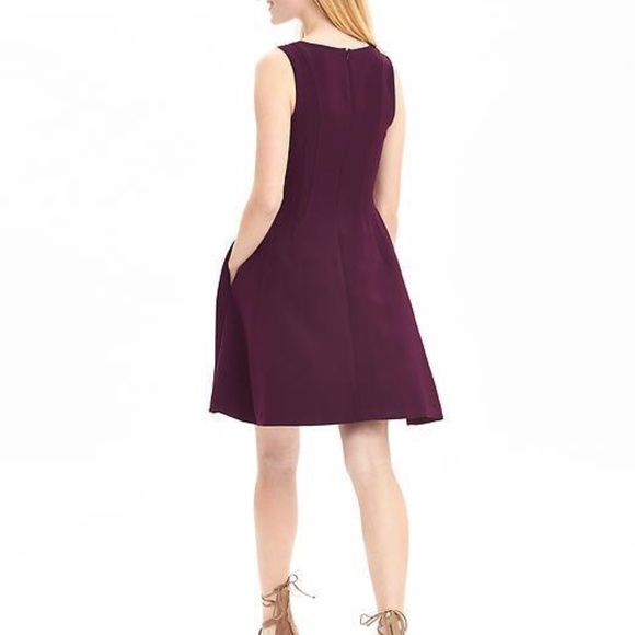 Banana Republic V-Neck Fit and Flare Dress - Picture 9 of 9